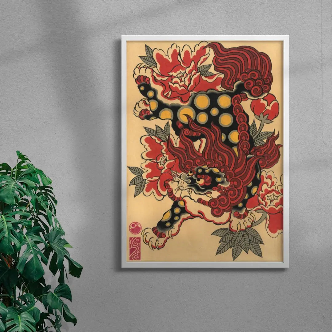 Karajishi & Peonies