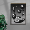 Magic 8 contemporary wall art print by Adam Foster - sold by DROOL