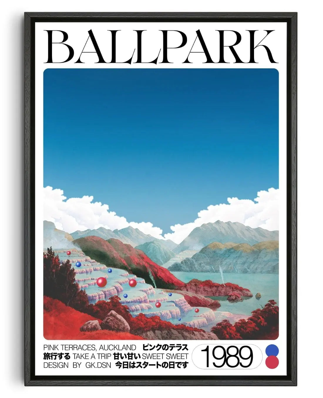 BALLPARK contemporary wall art print by George Kempster - sold by DROOL