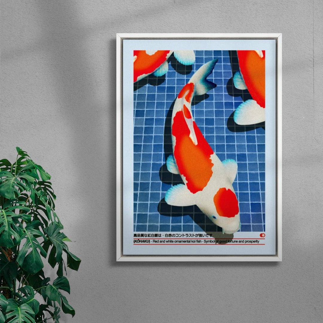 Kohaku contemporary wall art print by Othman Zougam - sold by DROOL
