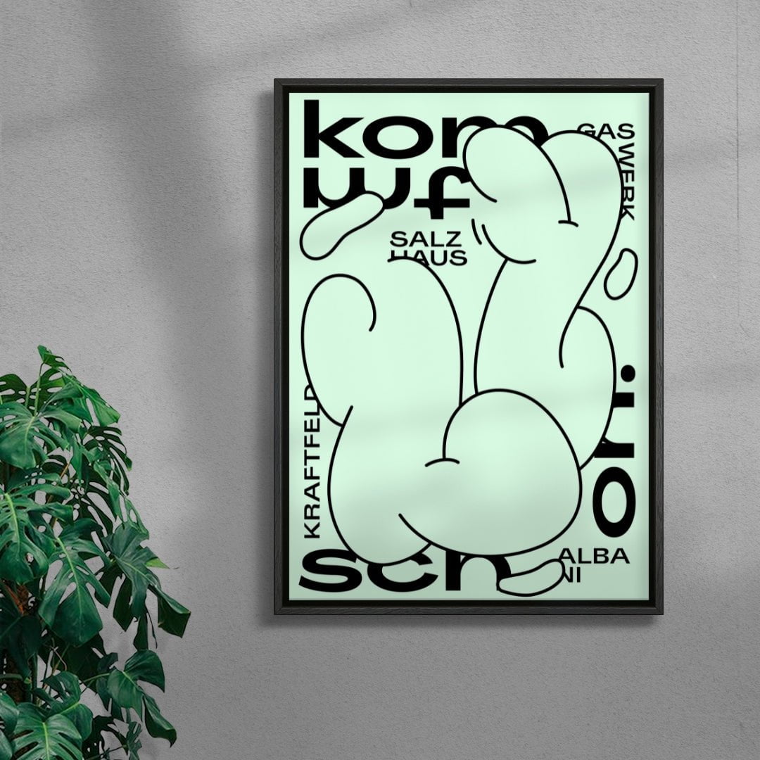 Kommt schon. contemporary wall art print by Jérôme Bizien - sold by DROOL