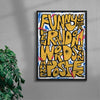 Funny how a few random words can make a poster contemporary wall art print by Jorge Santos - sold by DROOL