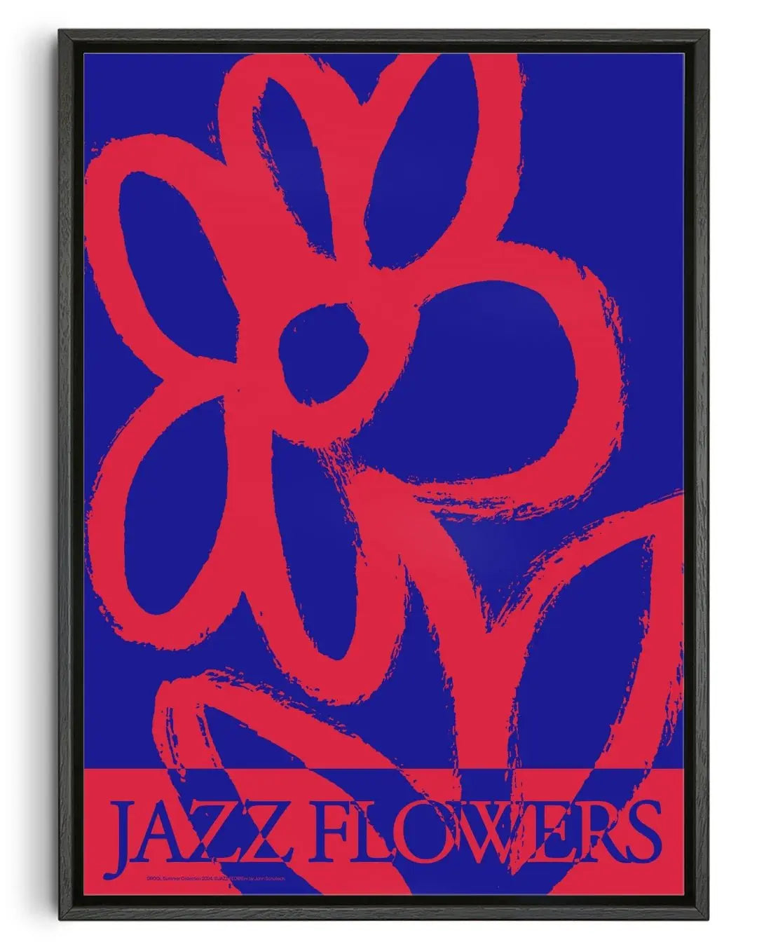 Jazz Flowers contemporary wall art print by John Schulisch - sold by DROOL