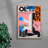 Oil On Fire contemporary wall art print by MENSLIES - sold by DROOL