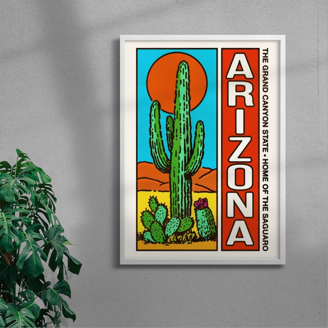 Arizona contemporary wall art print by Othman Zougam - sold by DROOL