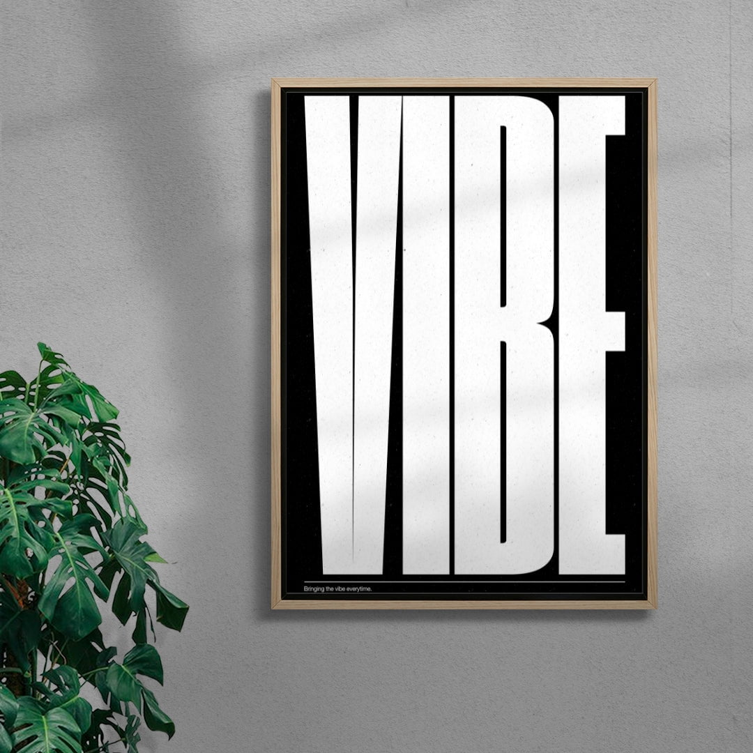 Vibe contemporary wall art print by DEINSVIBING - sold by DROOL