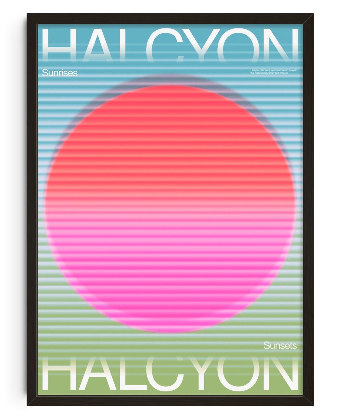Halcyon days (daze) contemporary wall art print by John Schulisch - sold by DROOL