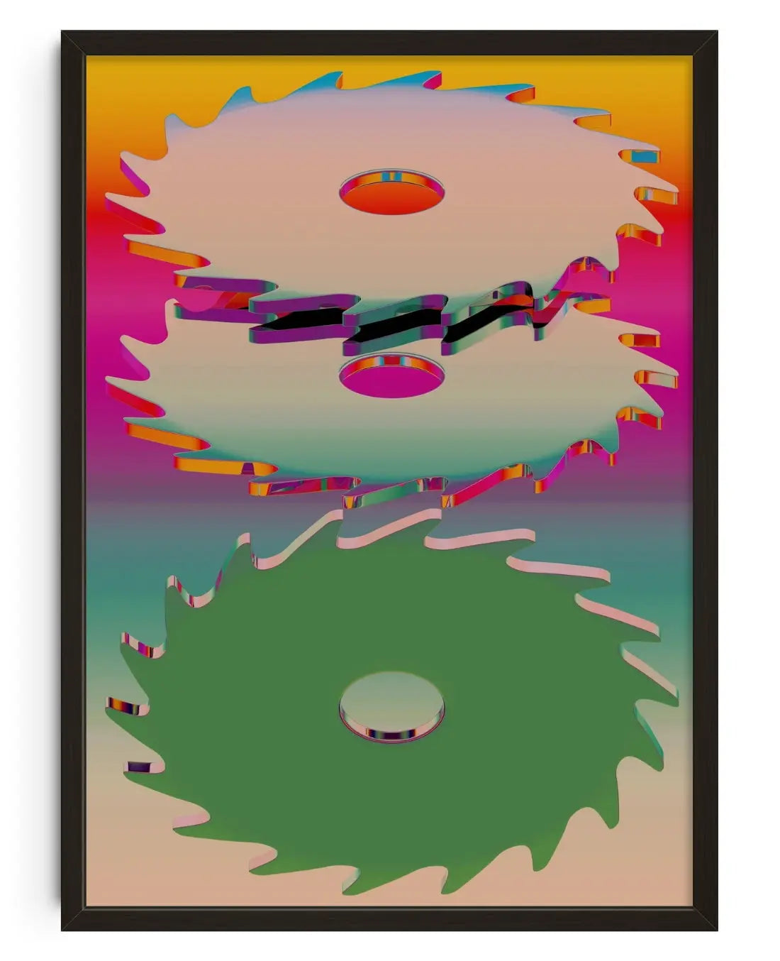 Dopamine Cuts contemporary wall art print by Casiel Checoni - sold by DROOL