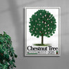 Chestnut Tree contemporary wall art print by George Kempster - sold by DROOL