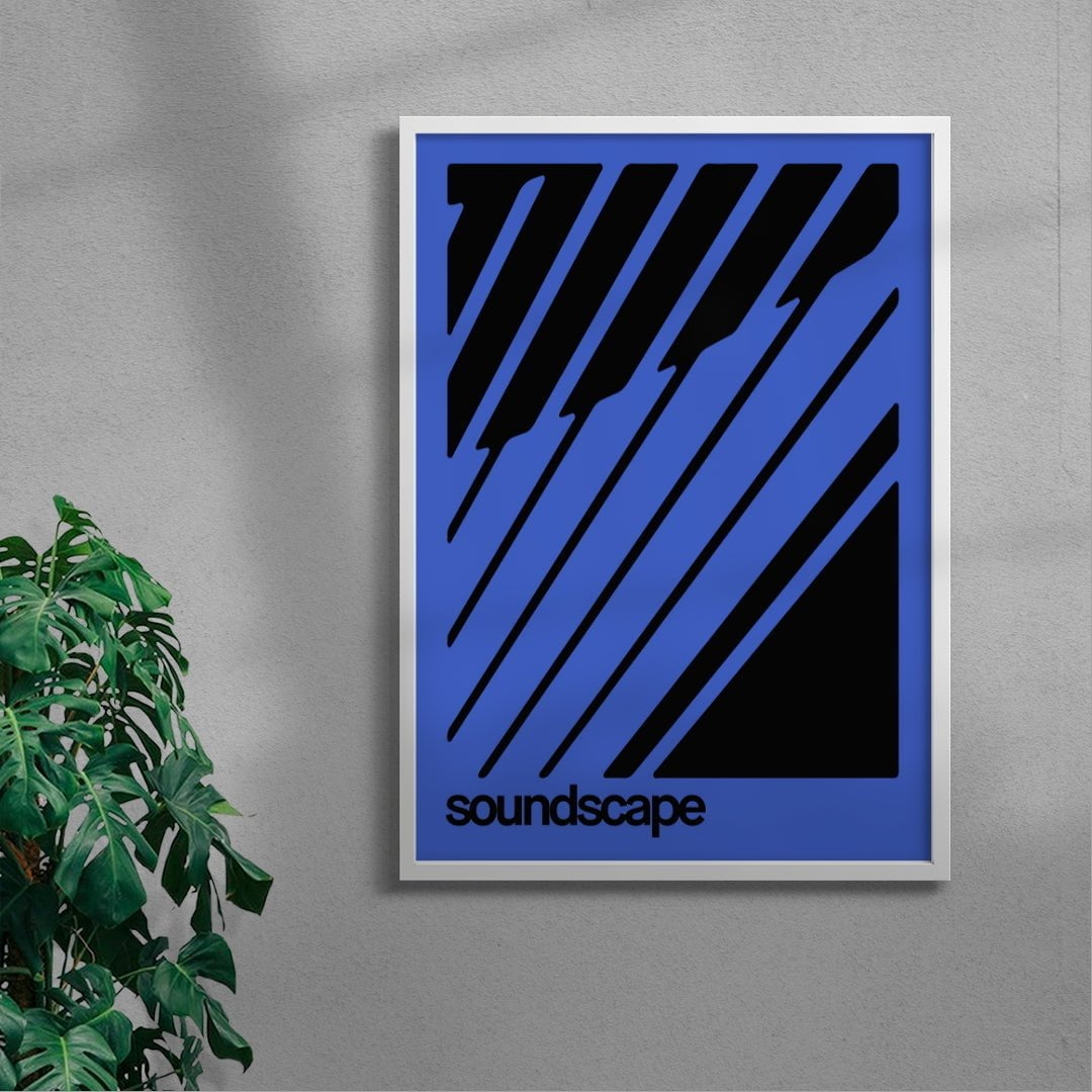 Soundscape - UNFRAMED contemporary wall art print by Adam Foster - sold by DROOL