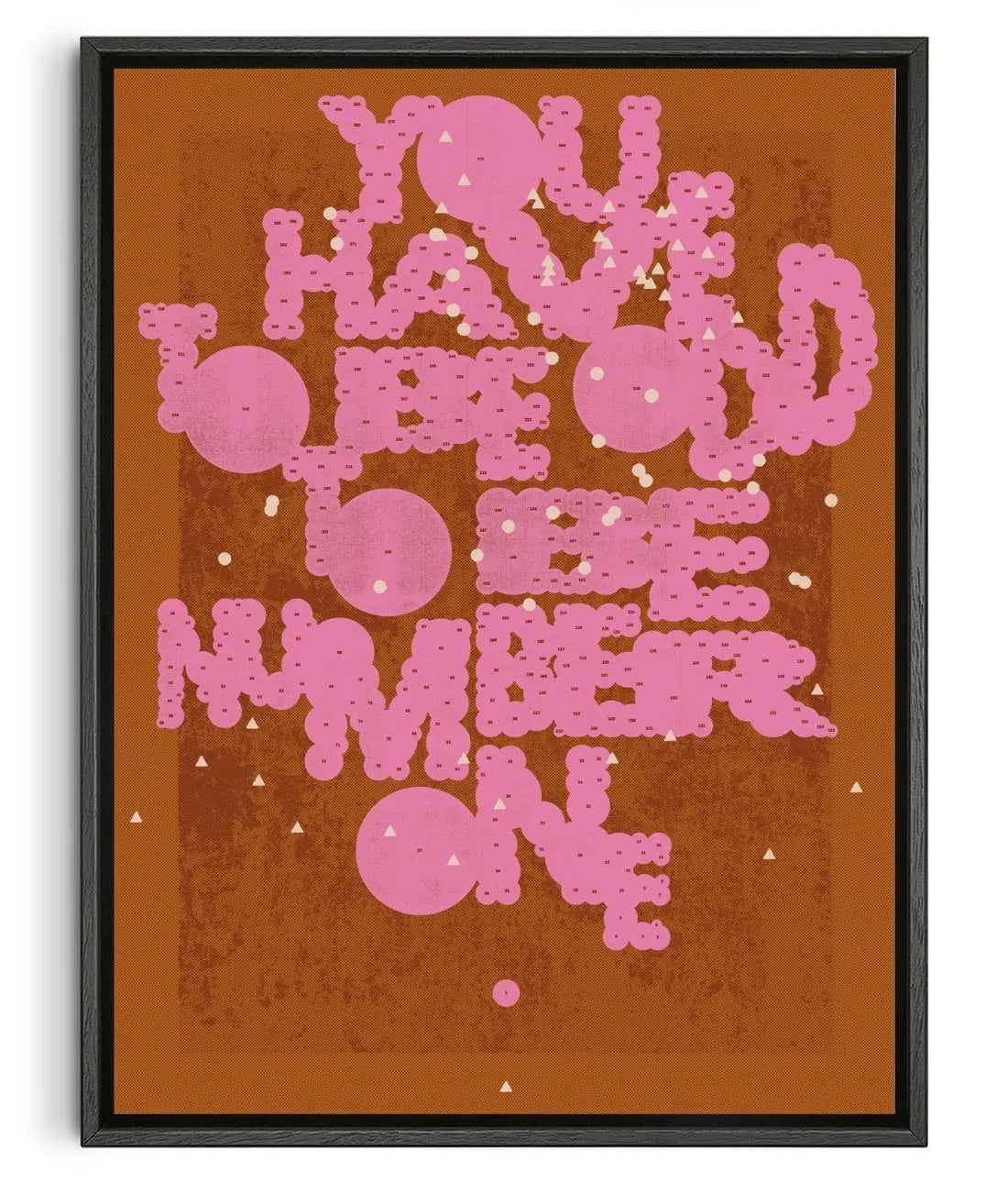 Number One contemporary wall art print by Pavel Ripley - sold by DROOL
