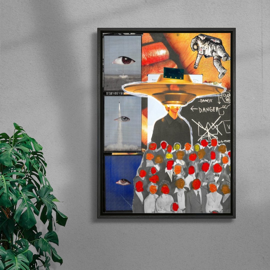 entergalactic contemporary wall art print by Tina Tona - sold by DROOL