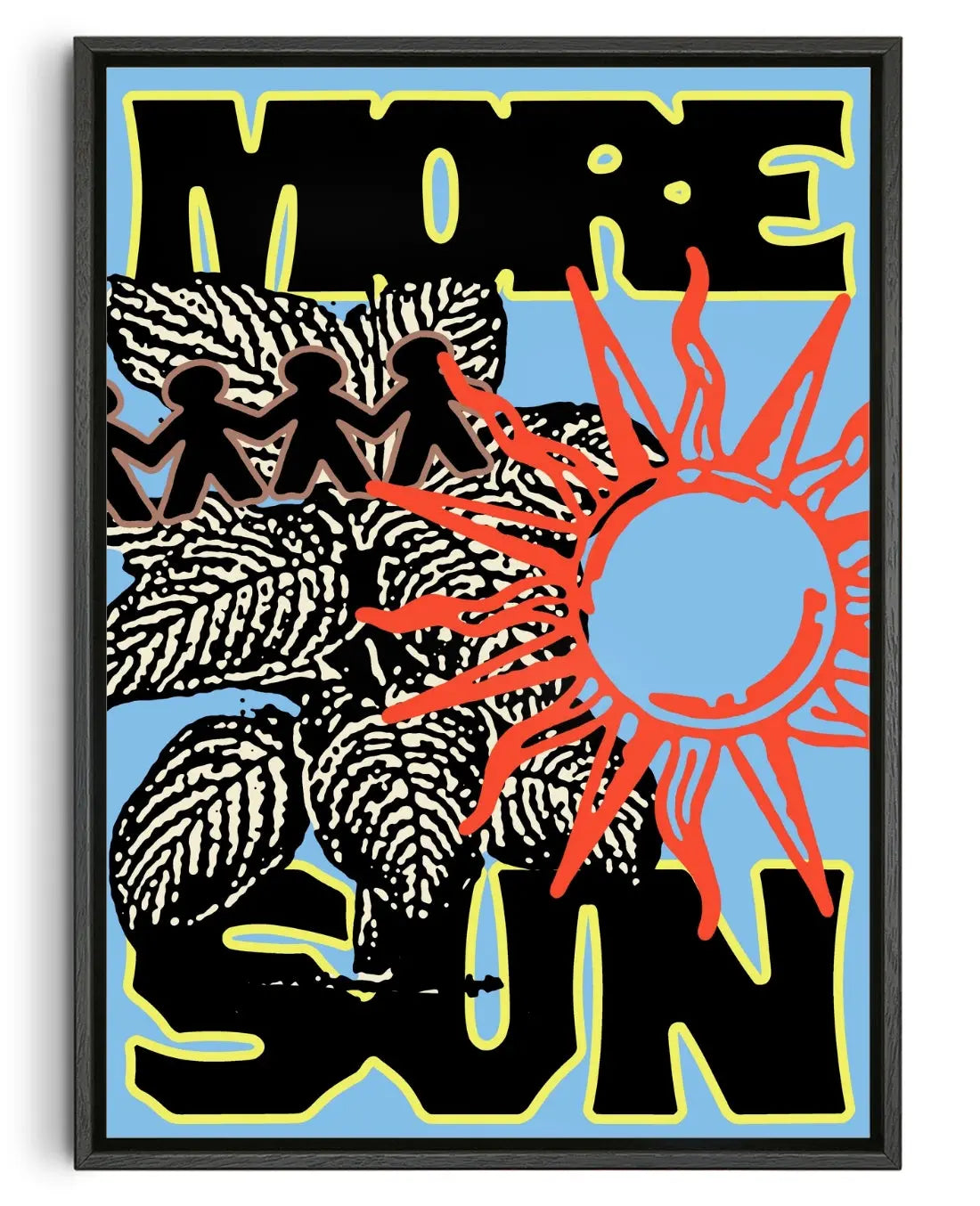 MORE SUN contemporary canvas print by Kido - sold by DROOL