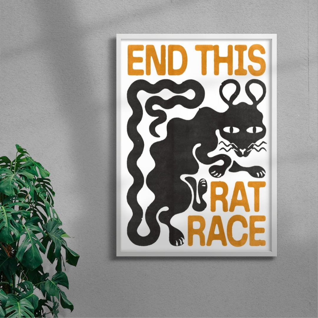 THE RAT RACE contemporary wall art print by Alexander Khabbazi - sold by DROOL