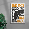 THE RAT RACE contemporary wall art print by Alexander Khabbazi - sold by DROOL