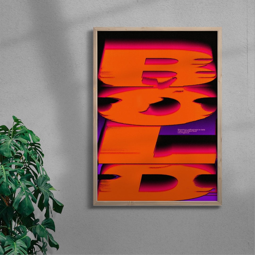 BOLD contemporary wall art print by Sheyi Adebayo - sold by DROOL