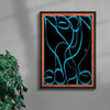 Neon Echo contemporary wall art print by Ciara Wade - sold by DROOL