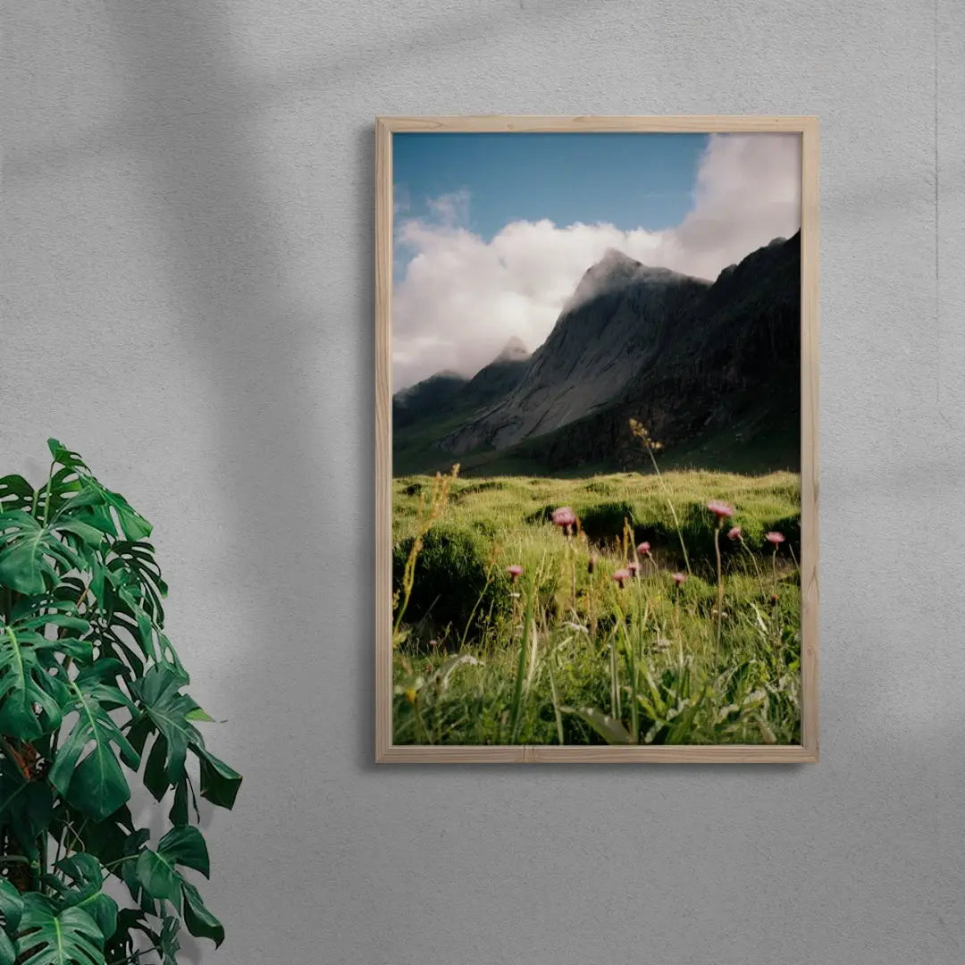 Misty Mountain contemporary wall art print by Hannes Becker - sold by DROOL