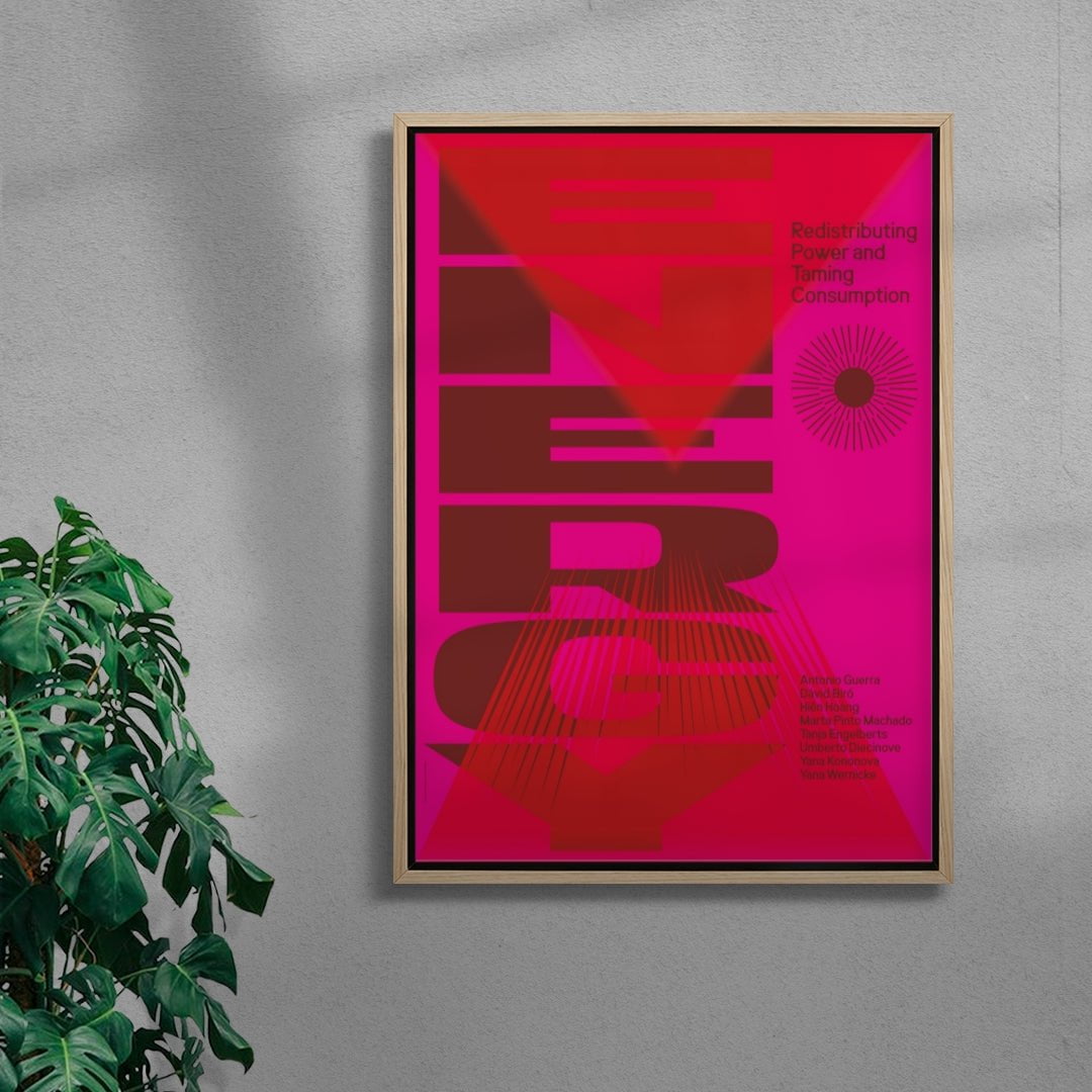 ENERGY: Redistributing Power and Taming Consumption contemporary wall art print by Sara Cristina Moser - sold by DROOL