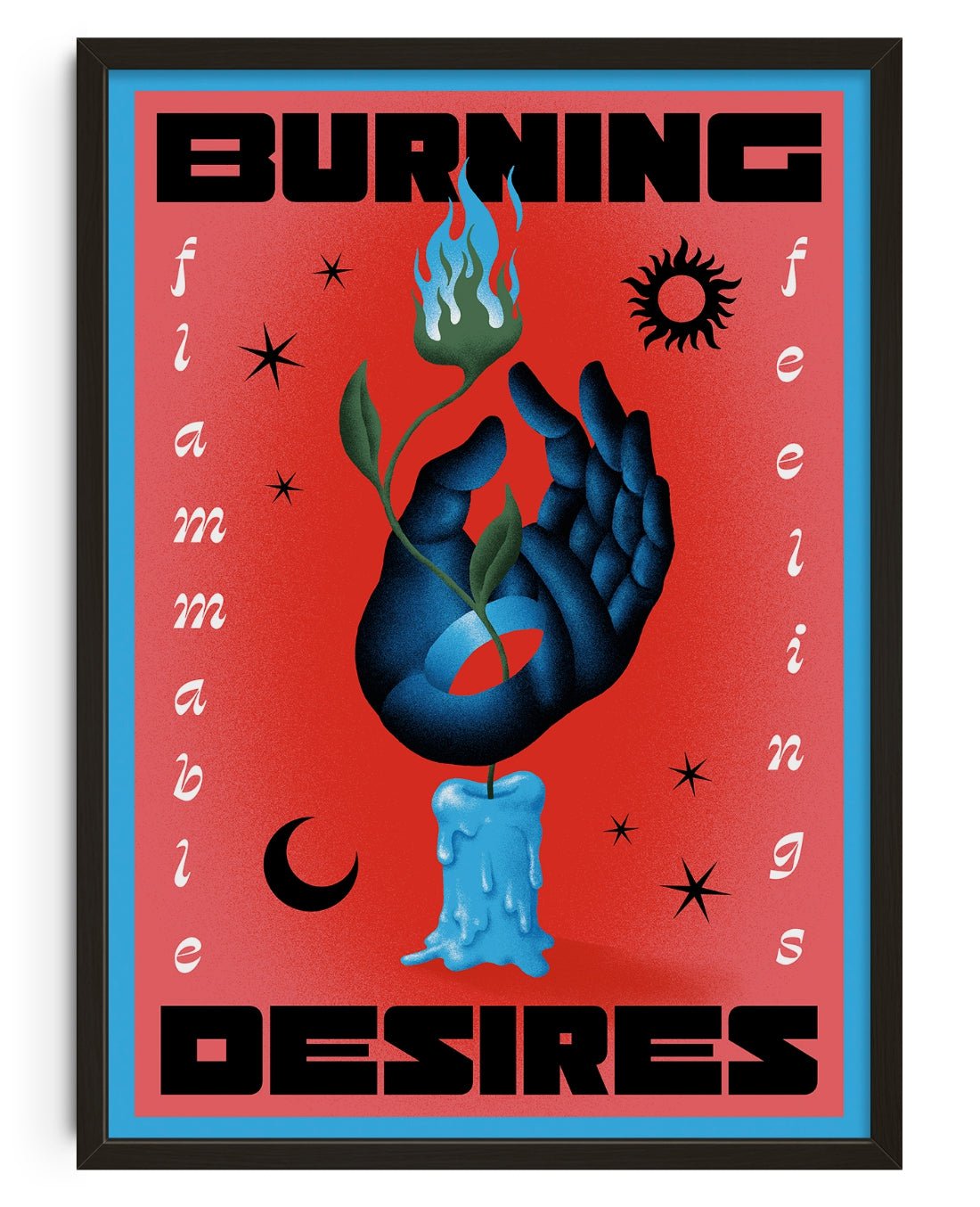 Burning Desires contemporary wall art print by Itamar Makover - sold by DROOL