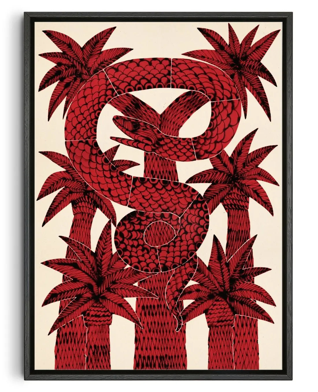 Snake In Trees contemporary wall art print by Kwonny - sold by DROOL