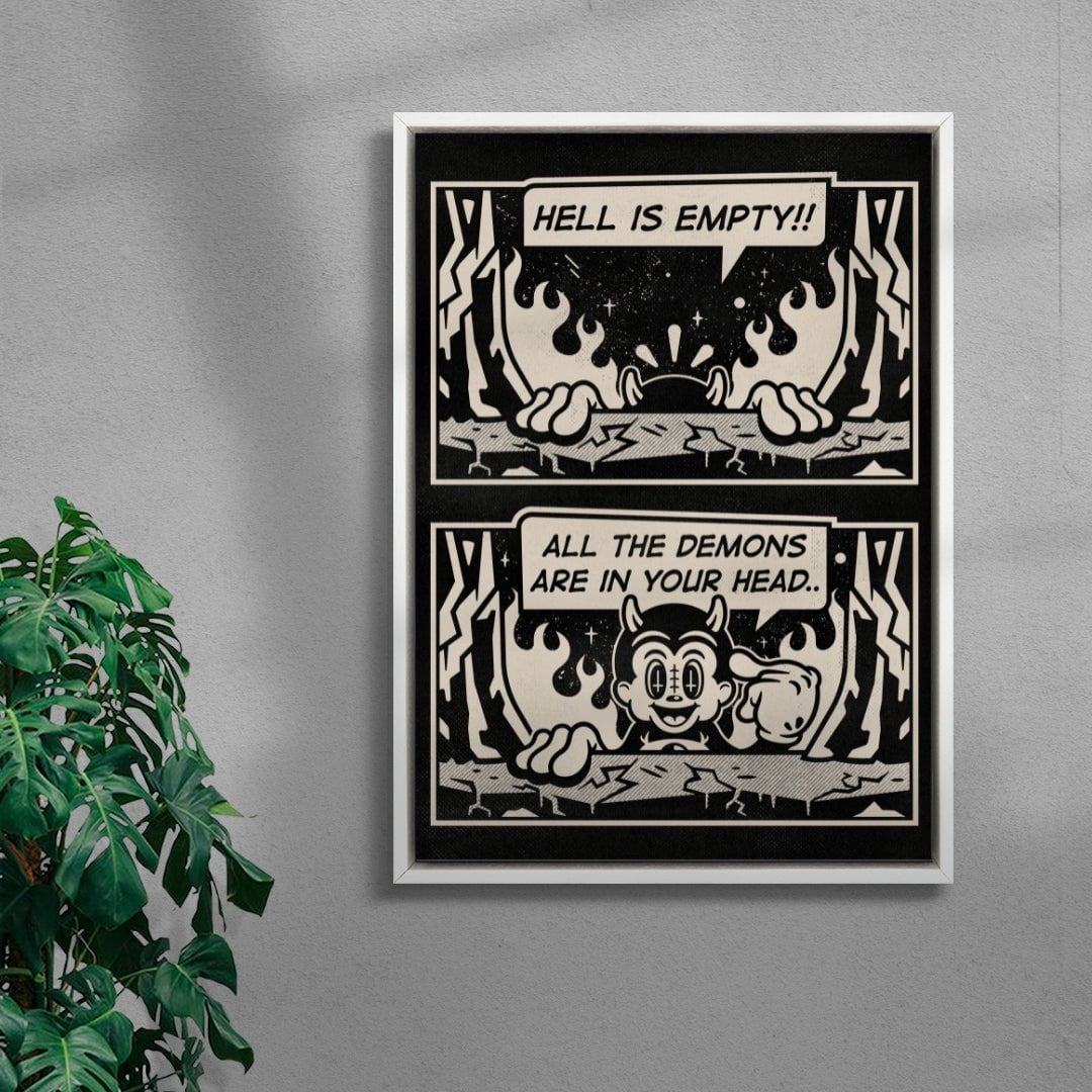 Hell Is Empty contemporary wall art print by Laserblazt - sold by DROOL