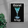 Thirst Trap contemporary wall art print by Utsav Verma - sold by DROOL