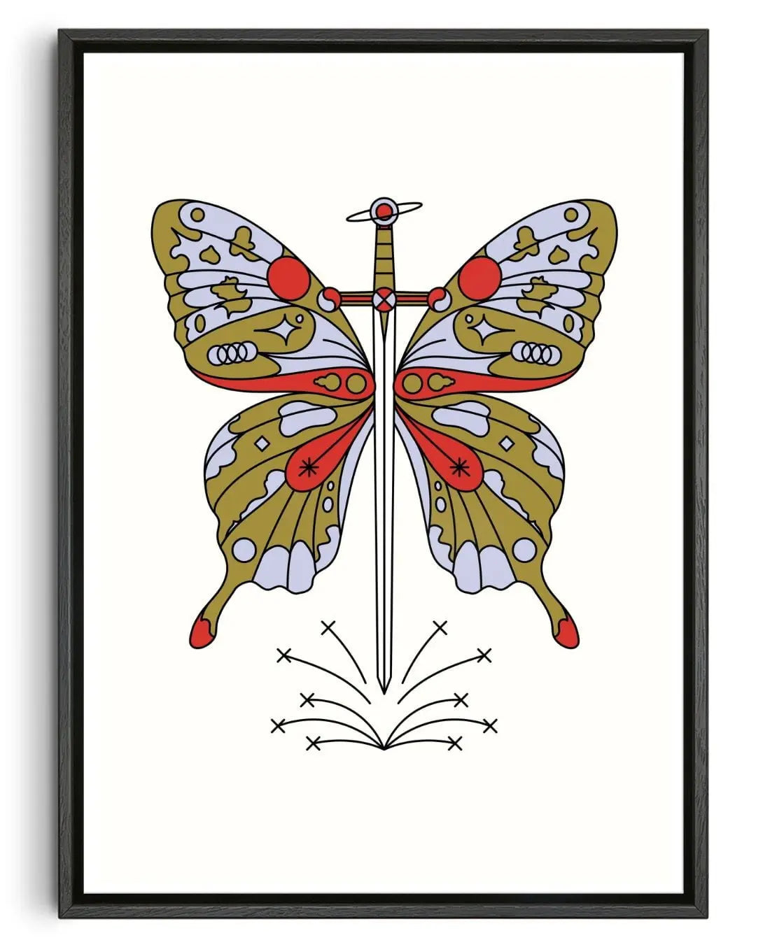 Mariposa contemporary wall art print by Juan Sebastián Rosillo - sold by DROOL