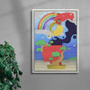 Grow Through It contemporary wall art print by Pointless Illustrations / James Lacey - sold by DROOL