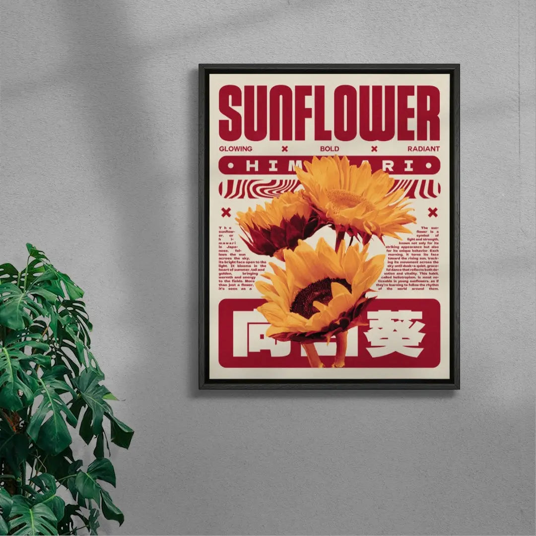 Sunflower poster design