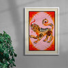 Tigress contemporary wall art print by Kwonny - sold by DROOL