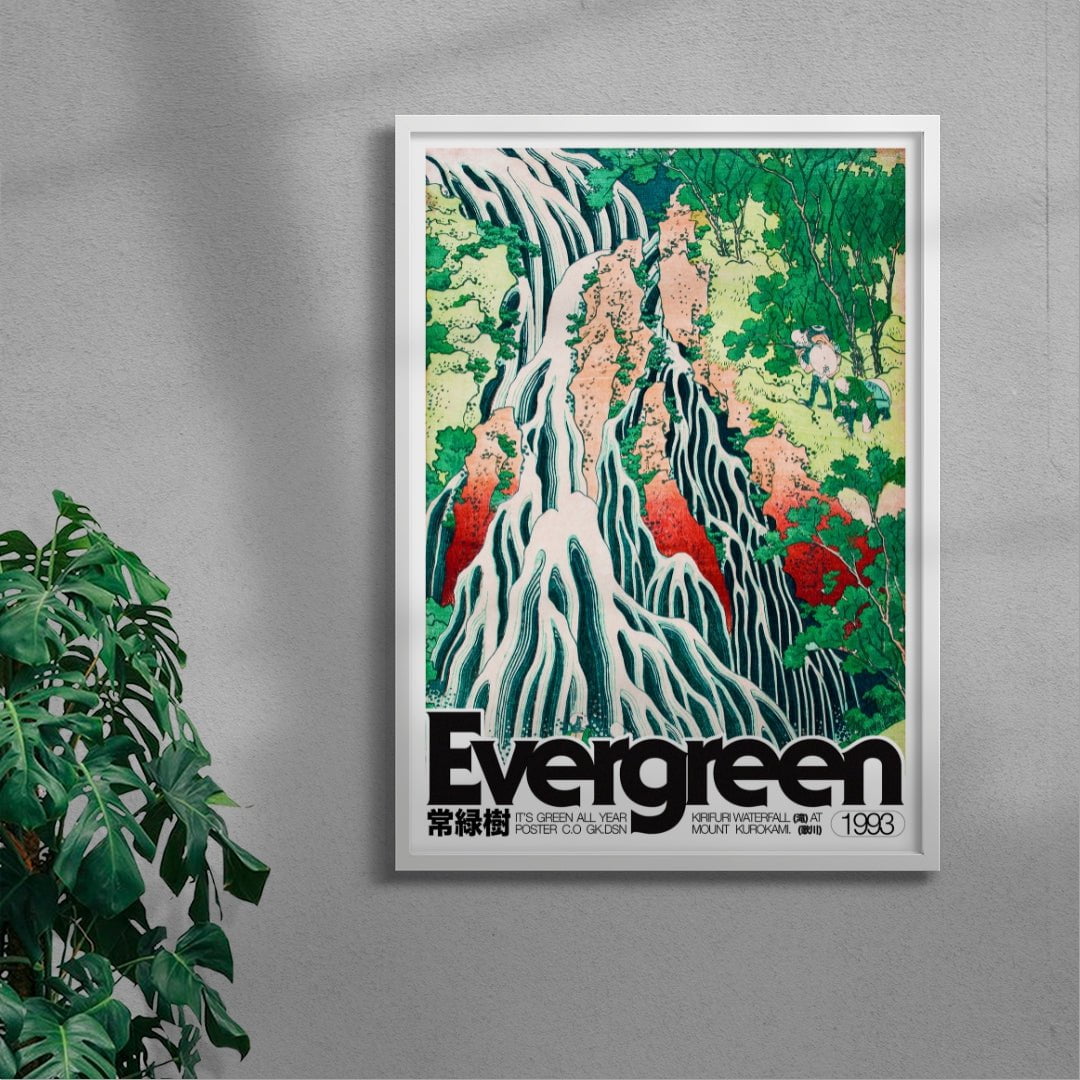 11.7x16.5" (A3) Evergreen - UNFRAMED contemporary wall art print by George Kempster - sold by DROOL
