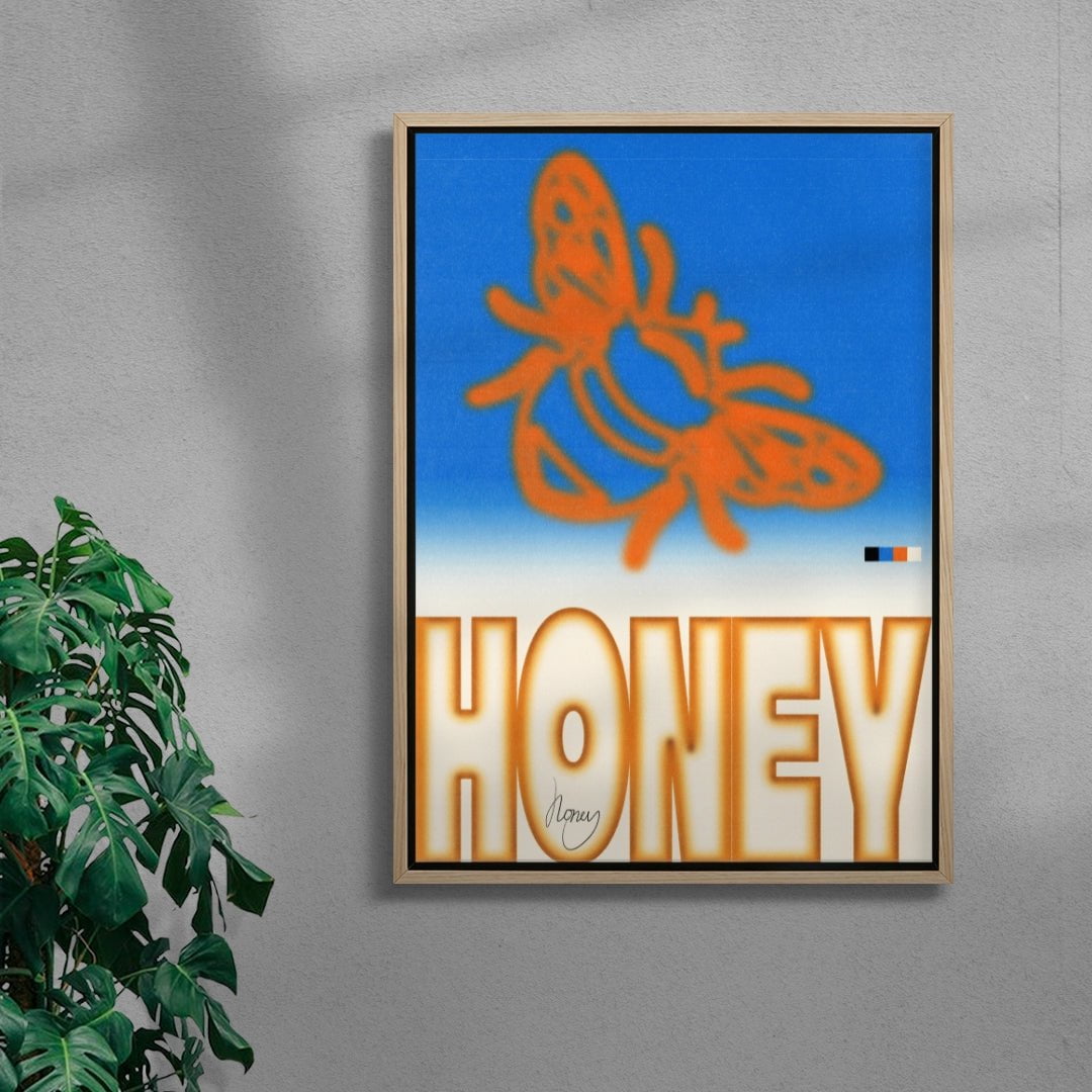 Honey contemporary wall art print by Sheyi Adebayo - sold by DROOL