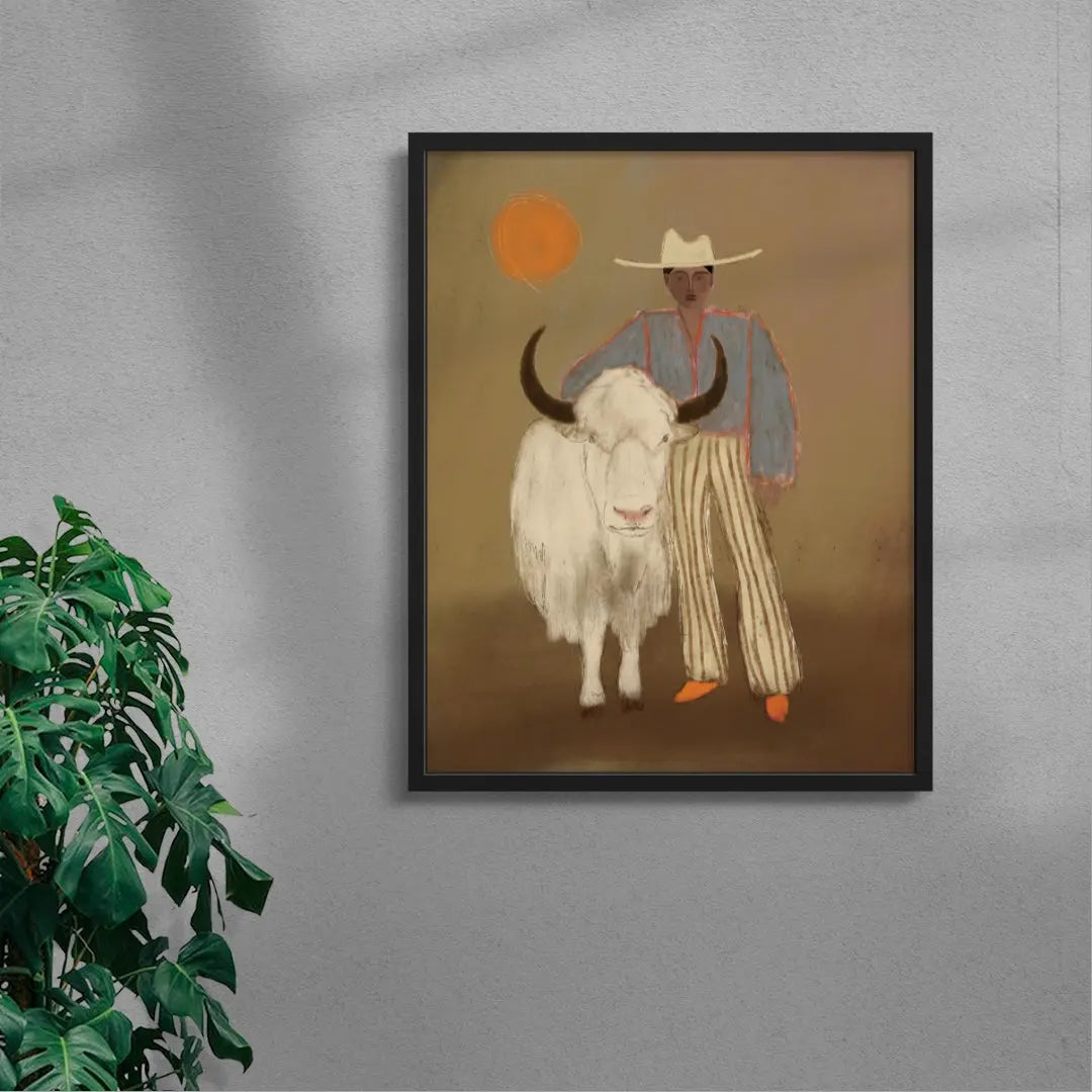 Cow And Girl