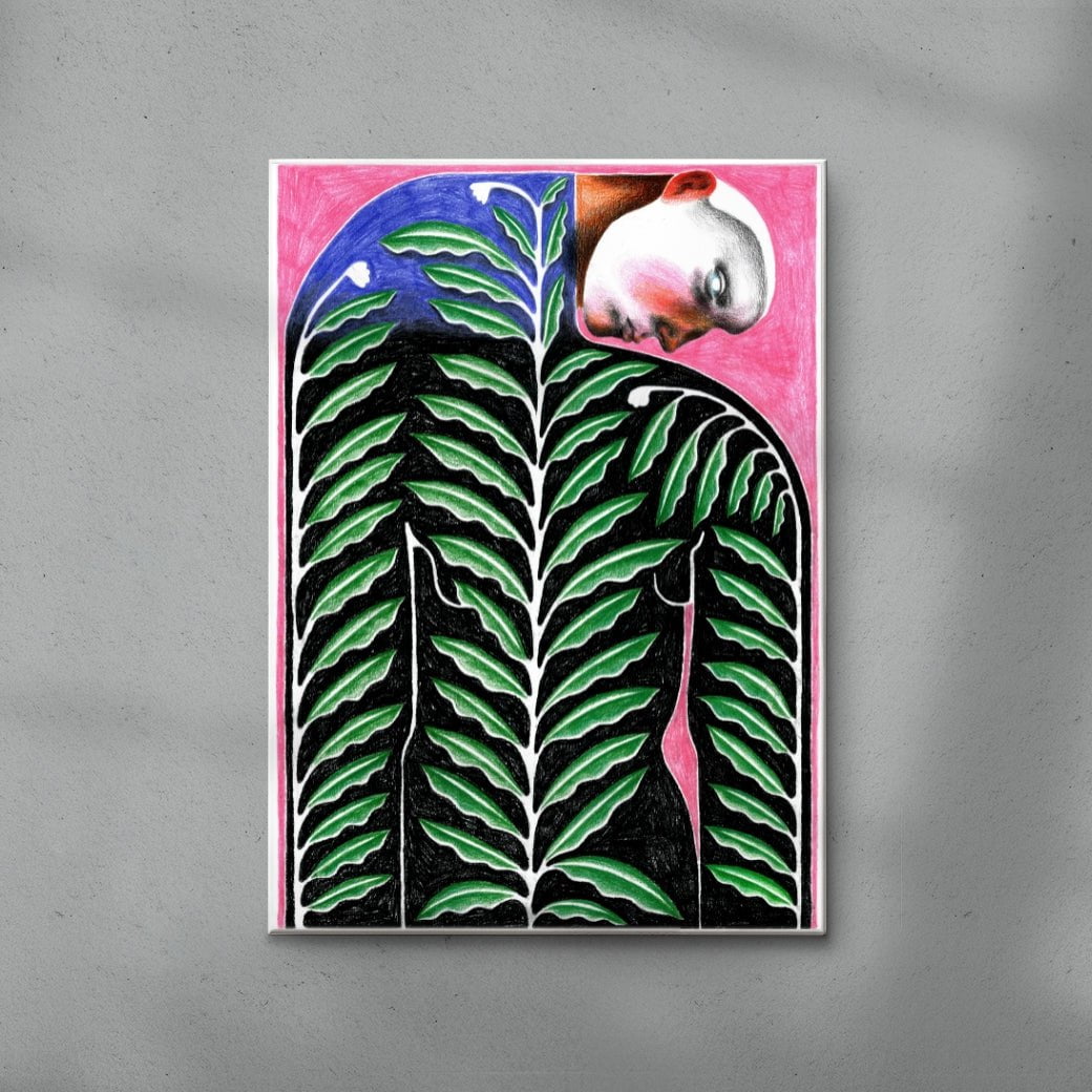 Love Grows contemporary wall art print by Carla Petelski - sold by DROOL