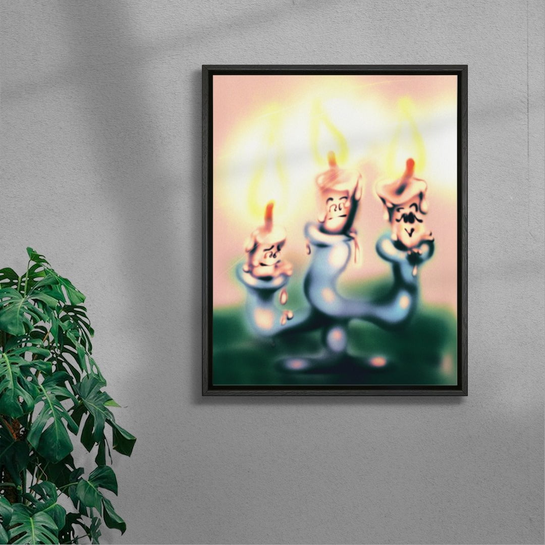 Velas contemporary wall art print by Florencia Pernicone - sold by DROOL