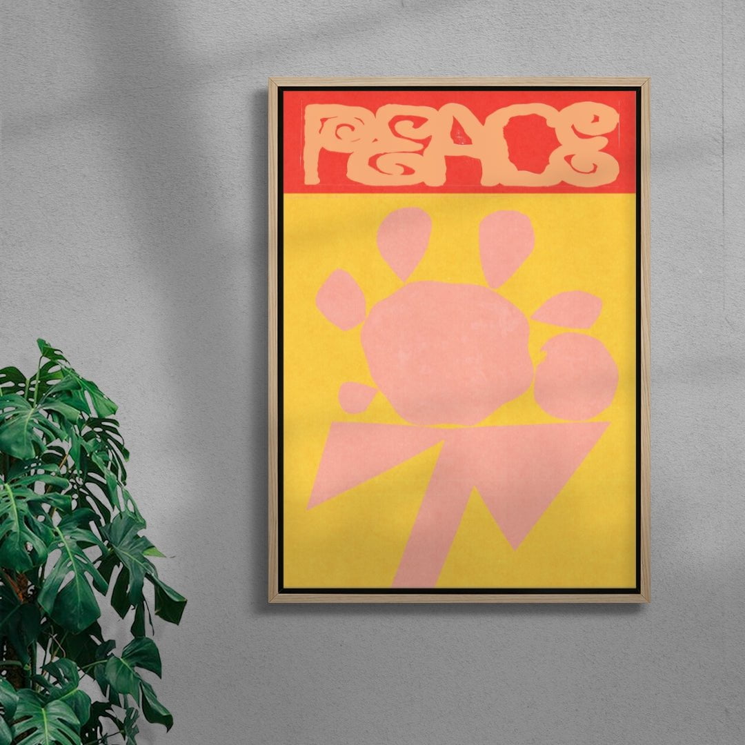 peace contemporary wall art print by Imo Sinclair - sold by DROOL