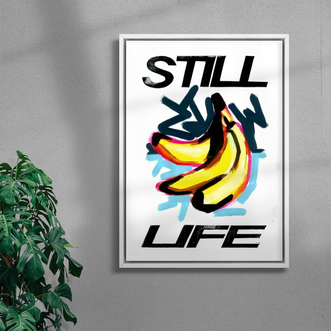 Banana Life contemporary wall art print by 3WillyT - sold by DROOL