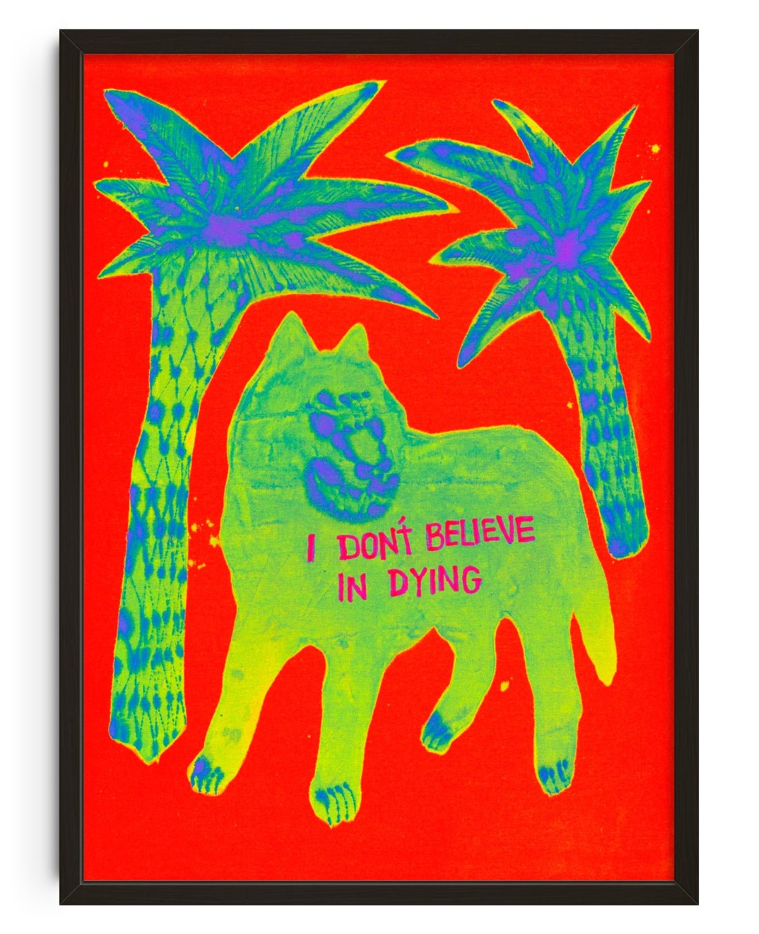 But I do believe in death contemporary wall art print by Kwonny - sold by DROOL