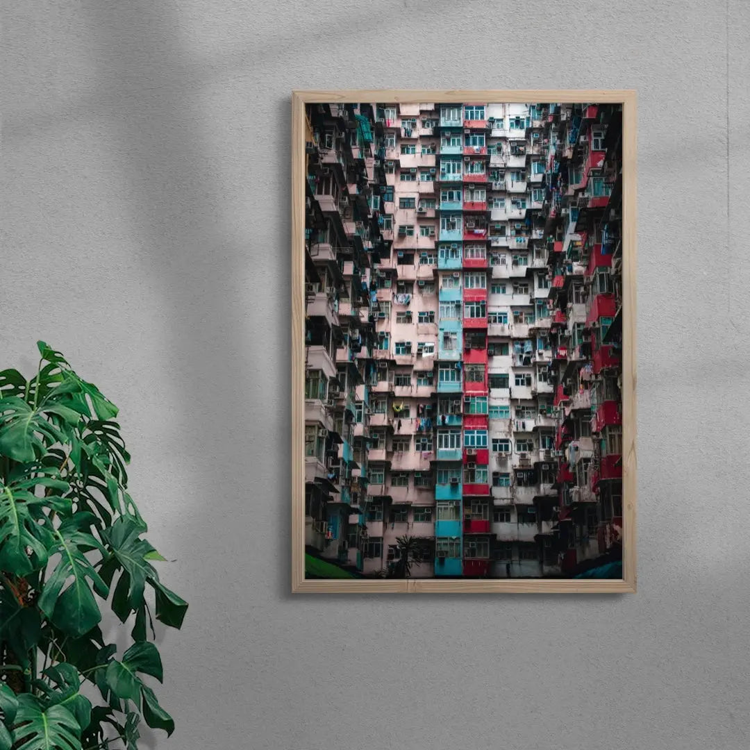 Yick Cheong Building contemporary wall art print by Alex Stead - sold by DROOL