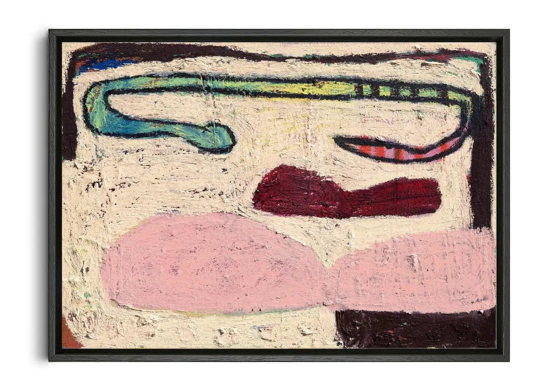 Horny Goannas, Only One Snake  contemporary canvas print by Eira Chidgey - sold by DROOL
