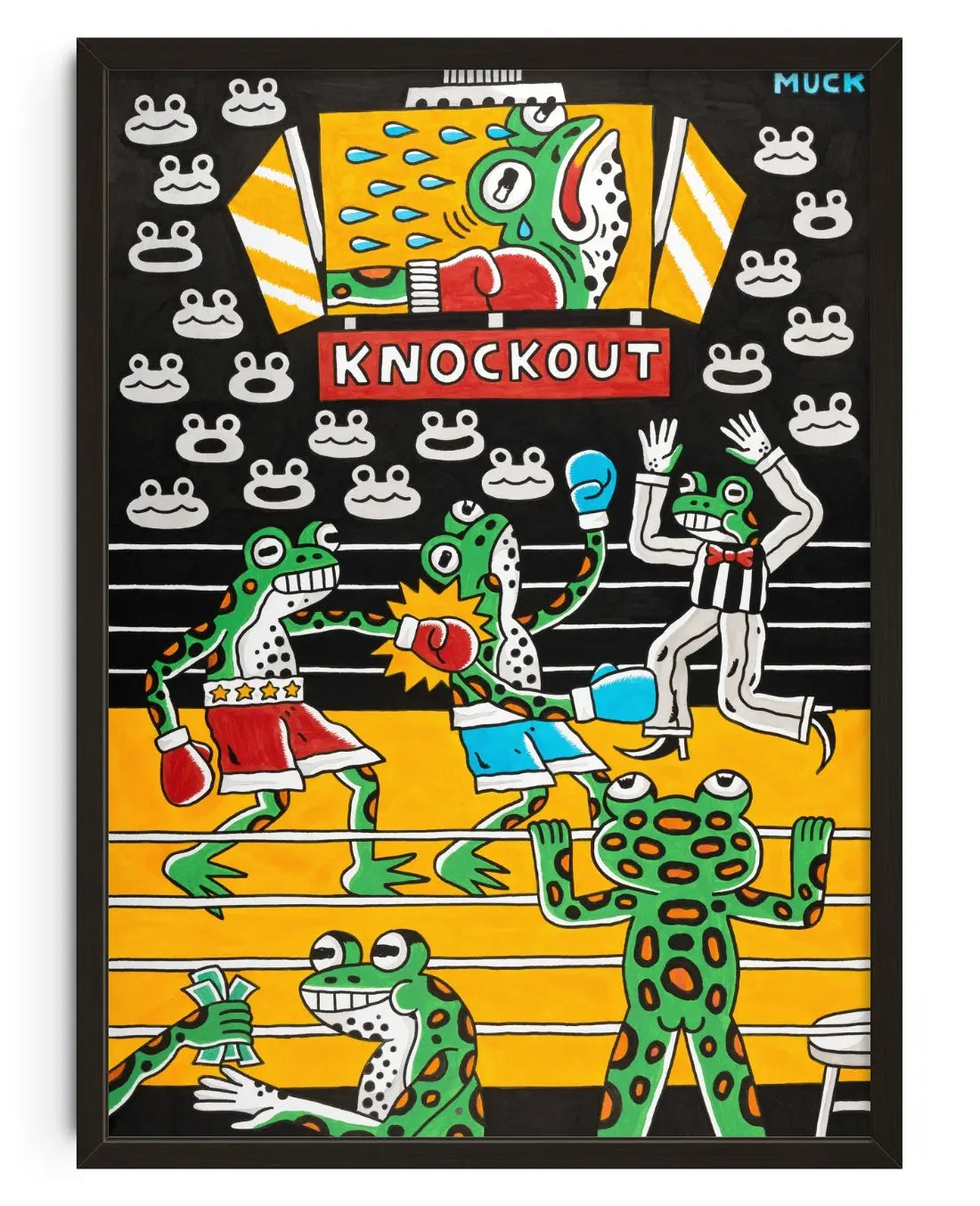 First Round Knockout contemporary art print by Jamie Muck - sold by DROOL