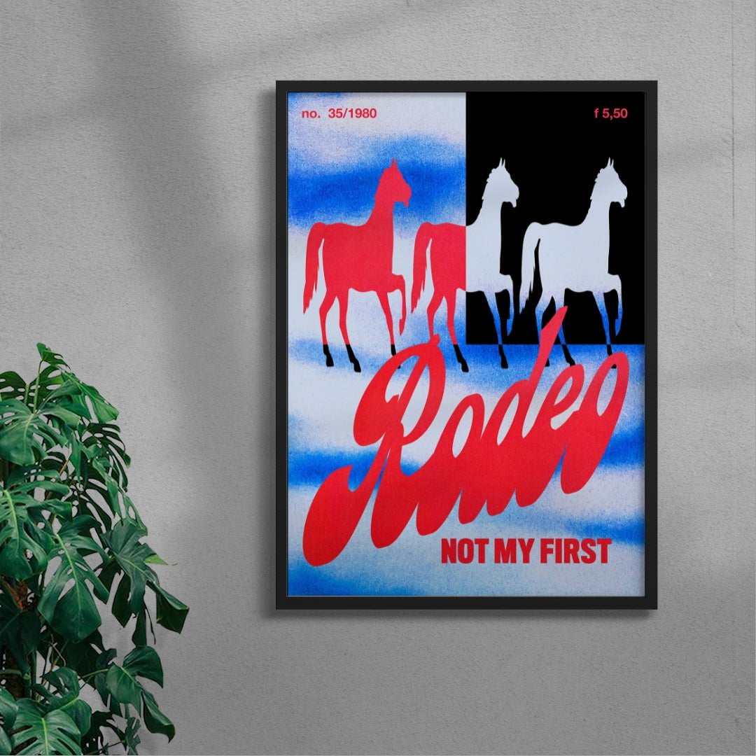 Rodeo contemporary wall art print by Morgan Hislop - sold by DROOL