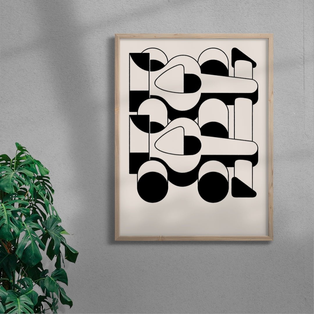 Teamwork contemporary wall art print by Matto Jennings - sold by DROOL