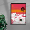 A Village In Colours contemporary wall art print by mareykrap - sold by DROOL
