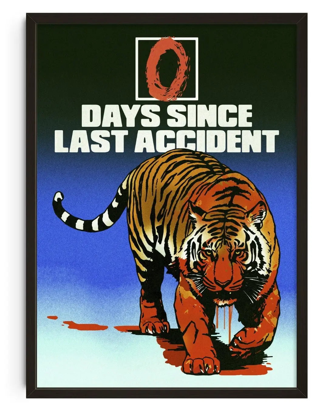 0 Days Since Last Accident - Print by Othman Zougam | DROOL Art