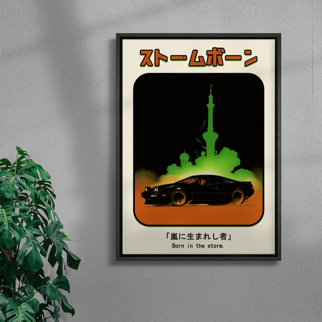 Stormborn contemporary wall art print by dolorsilentium - sold by DROOL