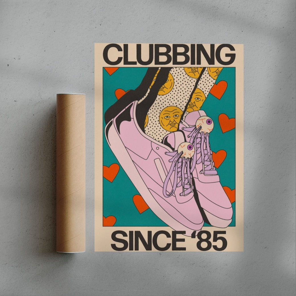 Clubbing Since '85 contemporary wall art print by Azaazelus - sold by DROOL