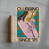 Clubbing Since '85 contemporary wall art print by Azaazelus - sold by DROOL