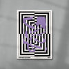 Mind Maze #2 contemporary wall art print by Lou Wang - sold by DROOL